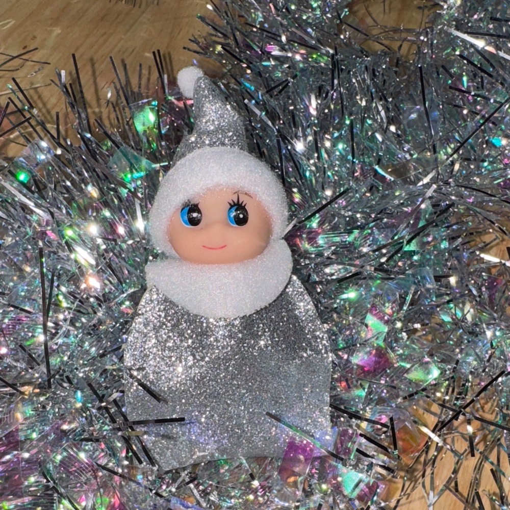 Wrapped silver baby 4 inches